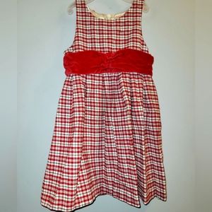🎄 Vintage Gymboree Family Portrait Outlet Plaid Jumper Dress Pinafore